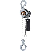 Harrington LX Lever Hoist, Hook Mount, 1/4 Ton Capacity, 10' Lift, 8.1" Headroom, 5.9" Lever Length, 0.8" Hook Opening