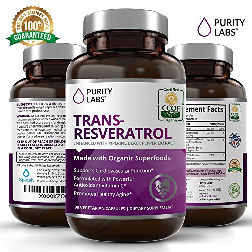 Certified Organic TransResveratrol AntiAging Superfood Supplement 1