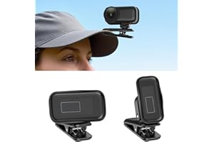 AMAZEAR Backpack Clip Mount for DJI Osmo Nano, 360° Adjustable Hat Clip Holder with Strong Grip, Quick Magnetic Connection, L