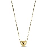 Bony Levy - 14K Yellow Gold Puffy Heart Pendant Necklace