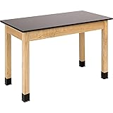 NPS 30x60 Solid Ash Wood Science Lab Table with