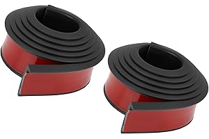 Motoforti 4.5cm x 1.5m Car Wheel Mudguard Strip Extension Wheel Eyebrow Trim Protector Decoration Black, 2pcs