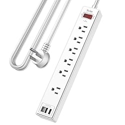 10 Ft Power Strip Surge Protector - Yintar