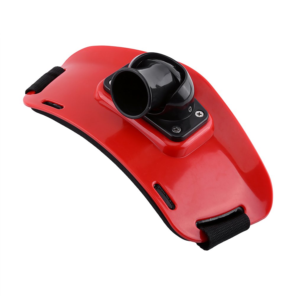Adjustable Fishing Belt, Waist Rod Holder for Anglers, Red Fishing Gear Support Belt (red)