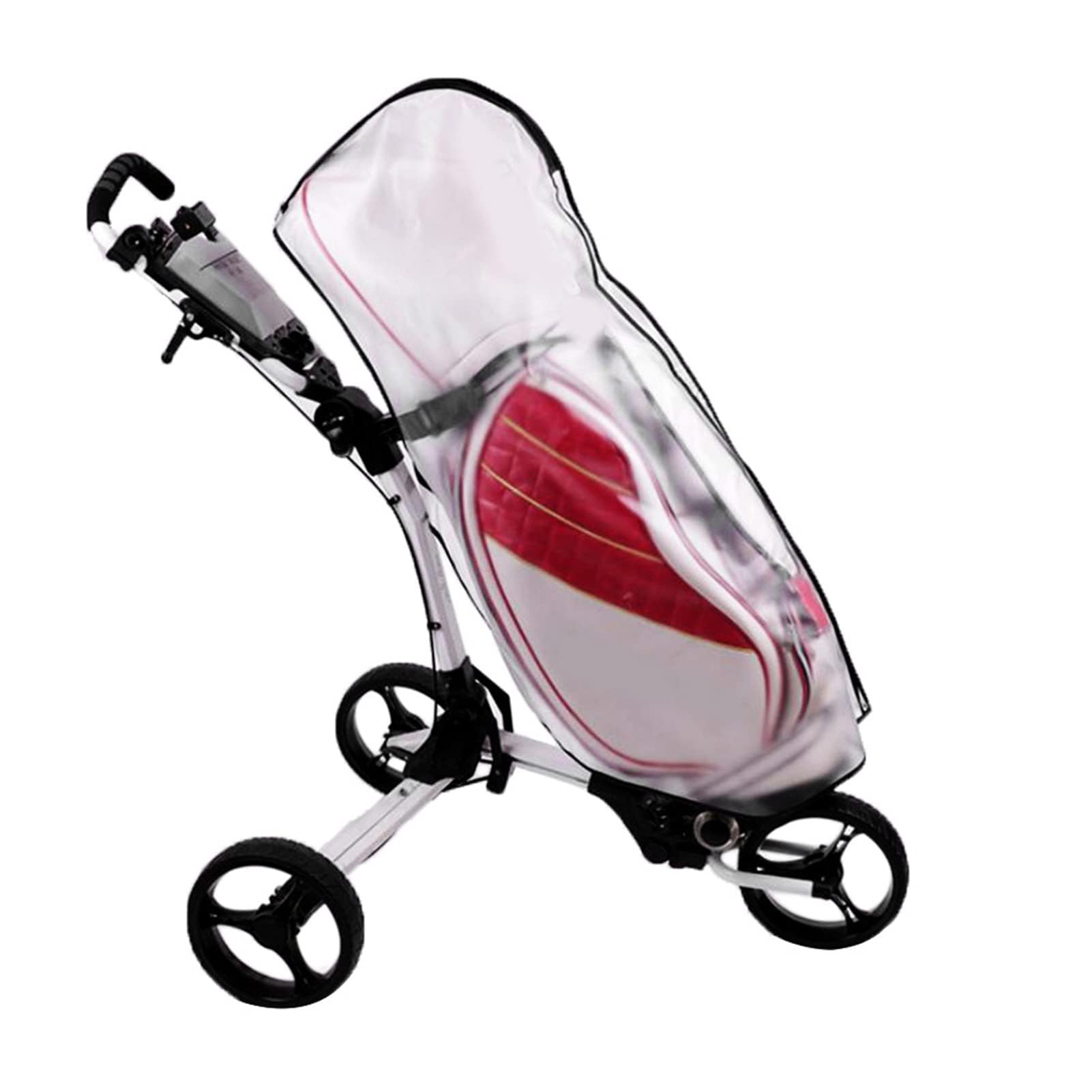 Agatige Golf Bag Rain Cover, Waterproof Golf Push Carts Rain Protection Cover Golf Bag Transparent Cover Rain Cover Bags Raincoat for Golfer Golf Bag