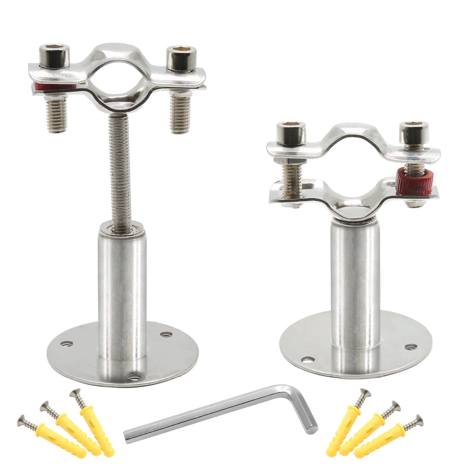 Piutouyar 2 Pcs Stainless Steel Wall Mount Ceiling