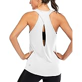 ICTIVE Womens Cross Backless Workout Tops for Women Racerback Tank Tops Open Back Running Muscle Tank Yoga Shirts