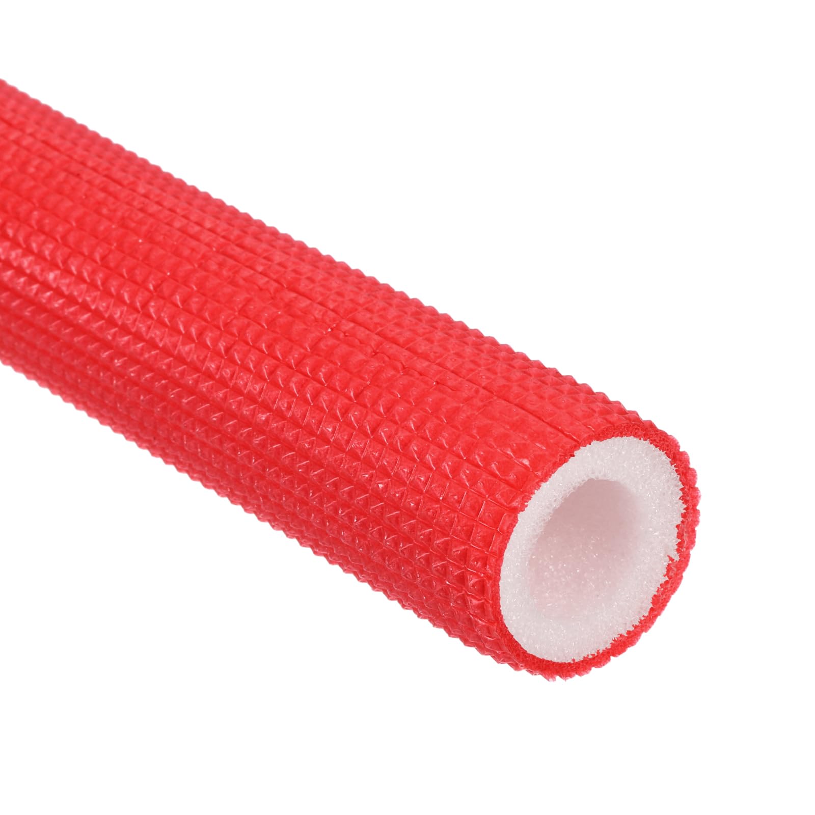 PATIKIL 4.9ft Pipe Insulation Tubing, 1 Pcs 3/4 Inch ID Heat Preservation Insulated Foam Tubing Handle Grip Support for Water Pipes, Air Conditioning Pipes, Red