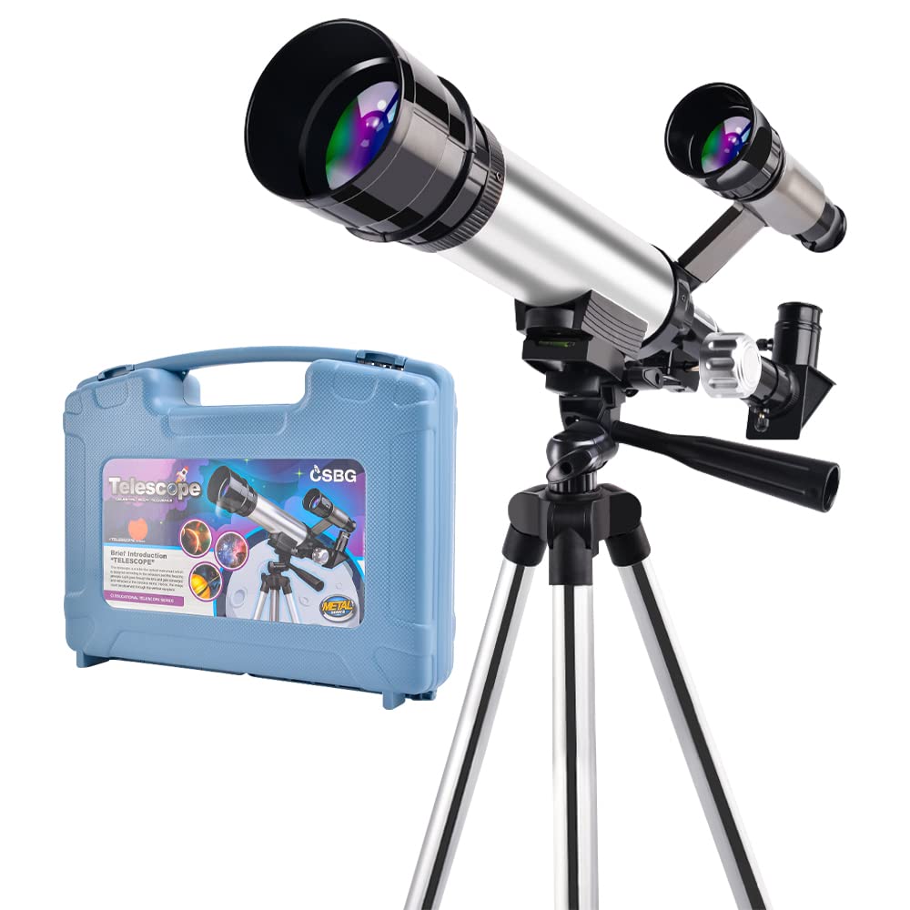 HONPHIER Kids Beginner's 60mm Refractor Telescope with Adjustable Tripod - Portable & Perfect for Learning & Travel