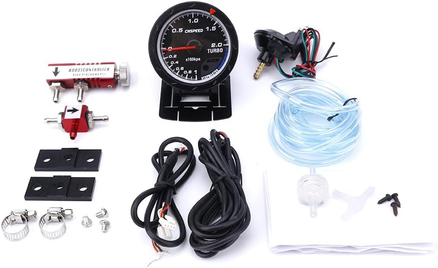 CNSPEED 60MM Car Turbo Boost gauge + Adjustable Turbo Boost Controller