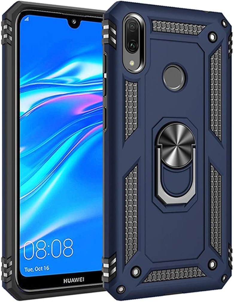 Funda Transparente con Negro para Huawei Y7 2019 Mobo