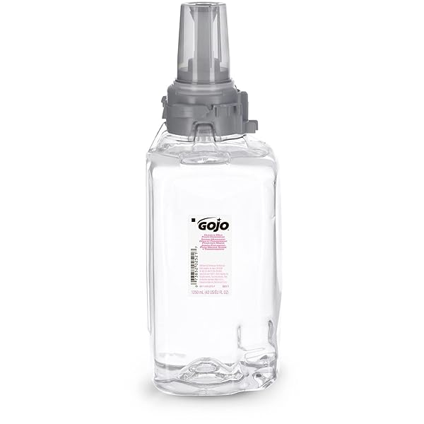 GOJO CLEAR & MILD FOAM HANDWASH, FRAGRANCE FREE, ECOLOGO CERTIFIED, 1250 ML FOAM SOAP REFILL ADX-12 PUSH-STYLE DISPENSER (PACK OF 3) – 8811-03