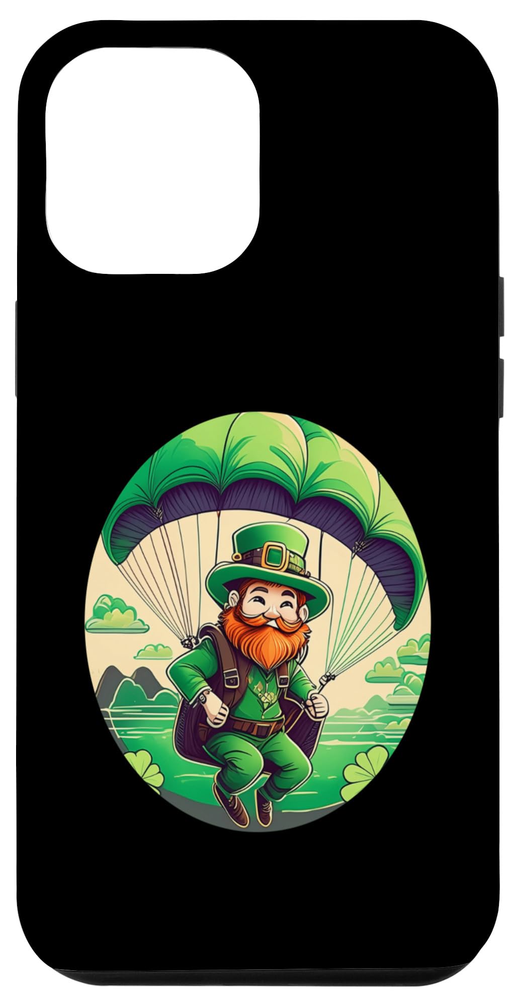iPhone 13 Pro Max St. Patrick's Day Shamrock St Paddy's Day Paragliding Case