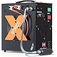 PCP Air Compressor 4500Psi/30Mpa High Pressure Air Compressor for Paintball/Scuba Tank, Oil-Free & No-noise & Auto-Shut off Air Compressors for Air Rifle/PCP Air-Gun, Powered by 12V DC or 110V-220V AC