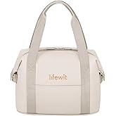 Lifewit Insulated Lunch Box for Women, Lightweight Tote Bag Reusable Lunch Bag Soft Cooler, Large Lunchbox for Work Travel for Women Adults, 6L Cream