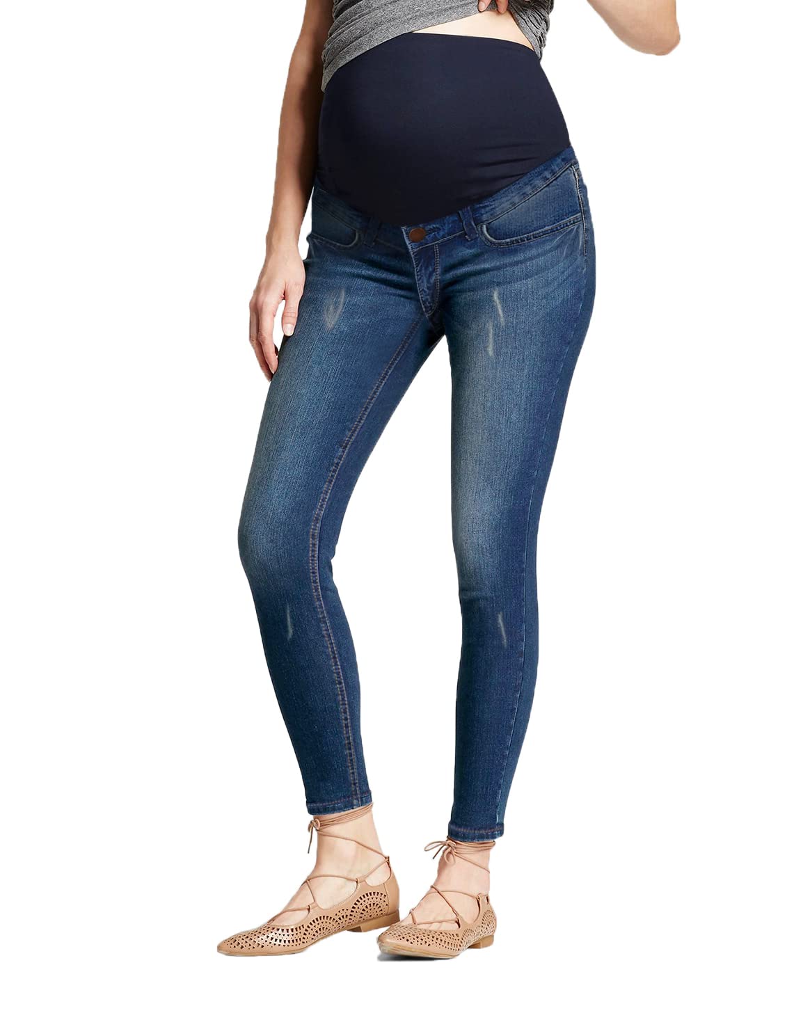 Photo 1 of & Company Stylish and Comfortable Women Super Stretchy Maternity Jeanss PM5471GRSK Medium was M