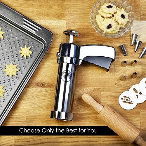 Earth's Dreams Cookie Press Gun Kit Cleaning Brush Included Dough