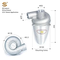 Aluminum turbocharged Cyclone dust Collector