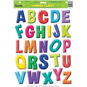 Eureka Color My World Alphabet Window Clings (836071)