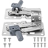 LD-0220-50SC Soft Close Pivot Hinges Pair of Self Closing Cabinet Door Hinge Tip Out Tray Hinges for Closets Bookcases Sink T