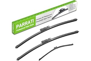 PARRATI® Windshield Wipers for Ford Escape 2013-2019,28"+28" Front and 11" Rear,OEM Replacement Wiper Blades,Quiet & Streak-Free(Set of 3)