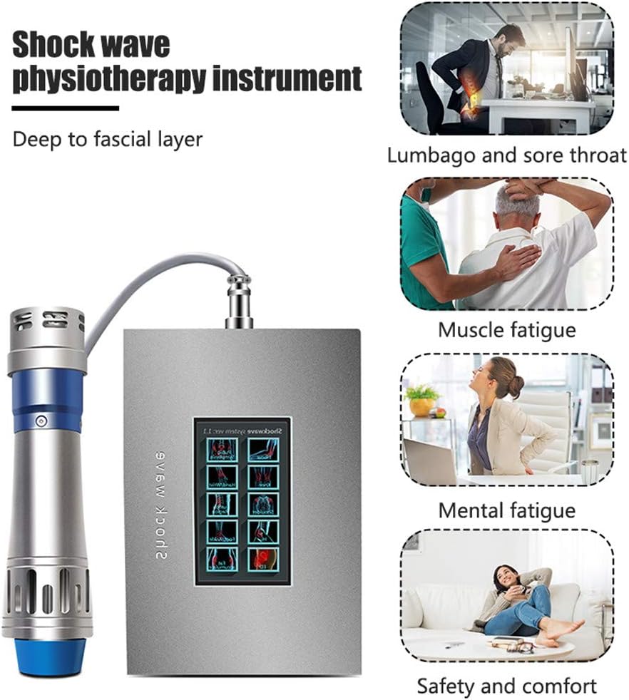 TOPQSC Shockwave Therapy Machine Multifunctional Physiotherapy Machine Relieve Pain Deep Muscle Massager Relax Device for Relief The Pain/ED Plantar Fasciitis Treatment (CE Approval) - Image 4