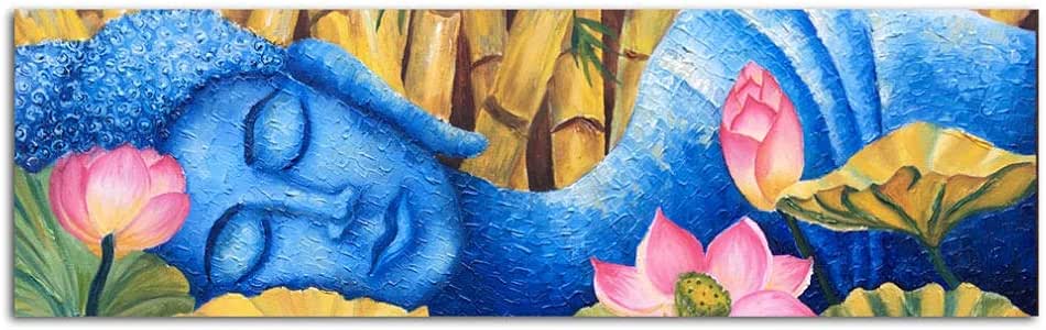 CYACC Señor Buda Pintura al óleo Abstracta Lienzo Carteles religiosos