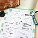 bloom daily planners Double Sided Travel Packing List & Daily Outfit Organizer - Vacation/Trip Planning Checklist Pad - 8.5” x 11”