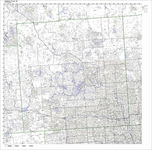 Oakland County Plat Map Oakland County, Michigan Mi Zip Code Map Not Laminated: Amazon.com: Office  Products