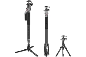 SmallRig 166.5cm / 65.6" Carbon Fiber Monopod for Camera, Compact Camera Monopod with Storage Size of 68cm / 26.8", Weighs 1.