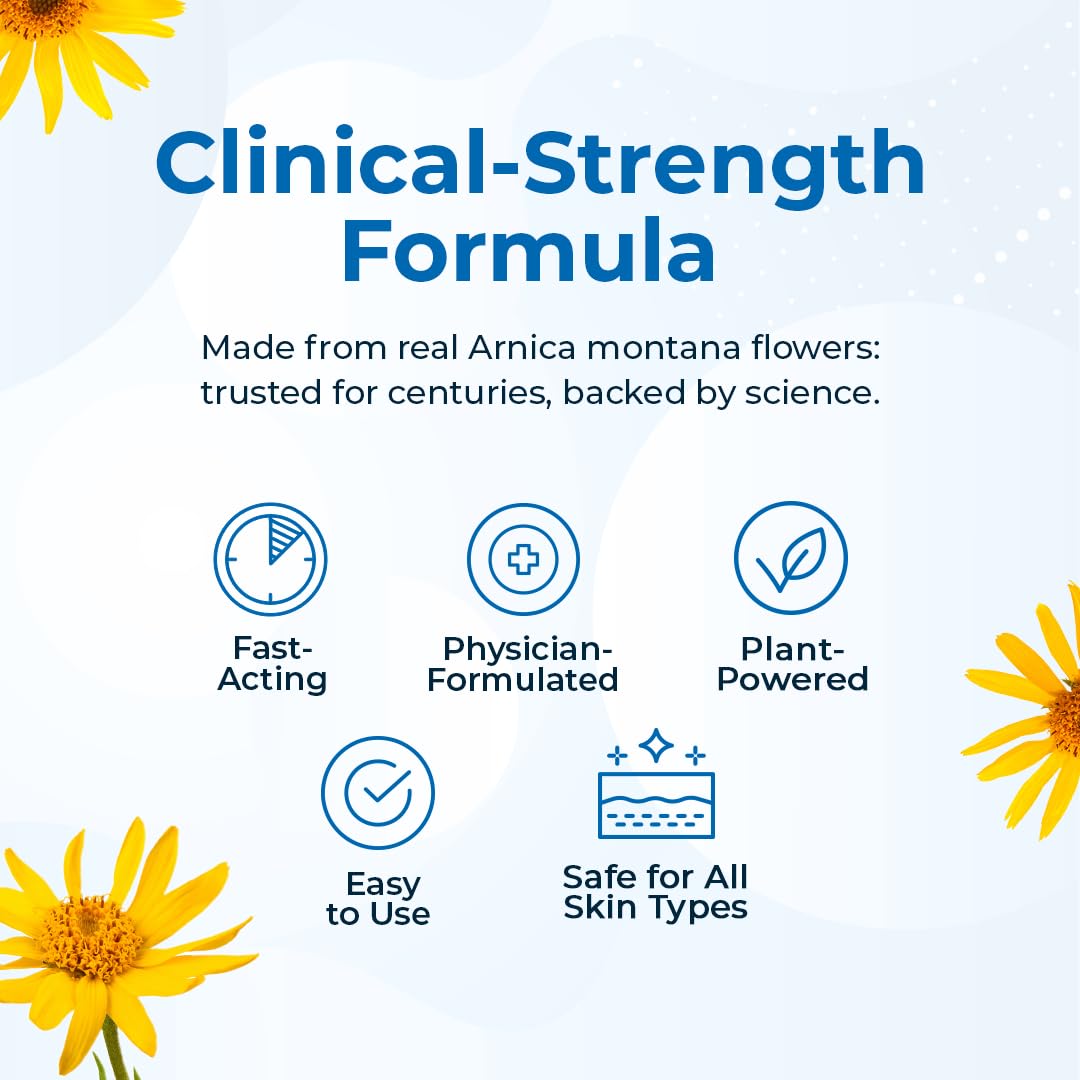 VitaMedica Arnica Montana Tablets & Arnica Gel Bundle for Natural Pain, Bruising, and Swelling - 150 Rapid Dissolve Tablets / 3 Ounce Water-Based Gel - Made in USA