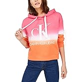 Calvin Klein womens Horizon Dip Dye Crop Hoodie