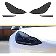 Headlights Smoke Tint PPF for Tesla Model 3 & Tesla Model Y, Medium Smoke 50% VLT | Smokey Headlamp Cover - Enhance and Guard with Durable 8mil Paint Protection Film