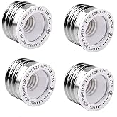 I-Socket 4-Pack LED E26 to E12 Light Socket Adapter, Medium to Candelabra Screw Socket, Perfect Solution for Bulb-to-Fixture Compatibility