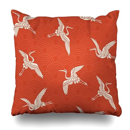 Amazon Com Ahawoso Throw Pillow Cover Wildlife Red Bird Pattern