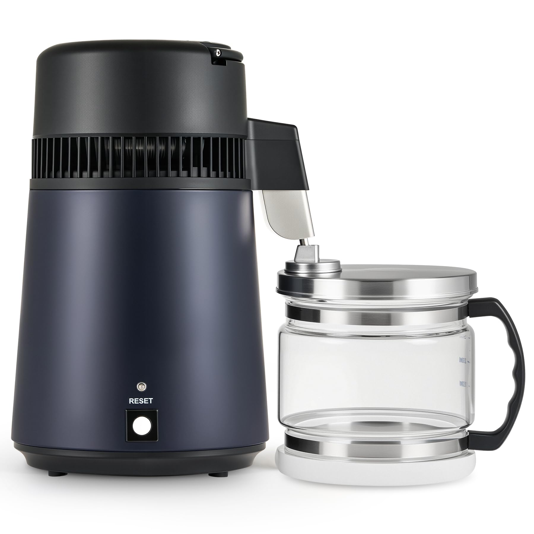 Photo 1 of CO-Z 1.1 Gallon Water Distiller, 4L Countertop Distilled Water Machine with Glass Pot, 750W Distilled Water Maker for Pure Water, 304 Stainless Steel Water Distiller Machine for Home Office Travel