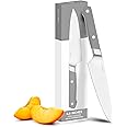 Misen 6.8" Chef Knife – High Carbon Japanese AUS-10 Stainless Steel – Hybrid German & Japanese Blade – Precision Kitchen Knife for Professionals & Home Cooks – Ultimate Cutting Performance - Gray
