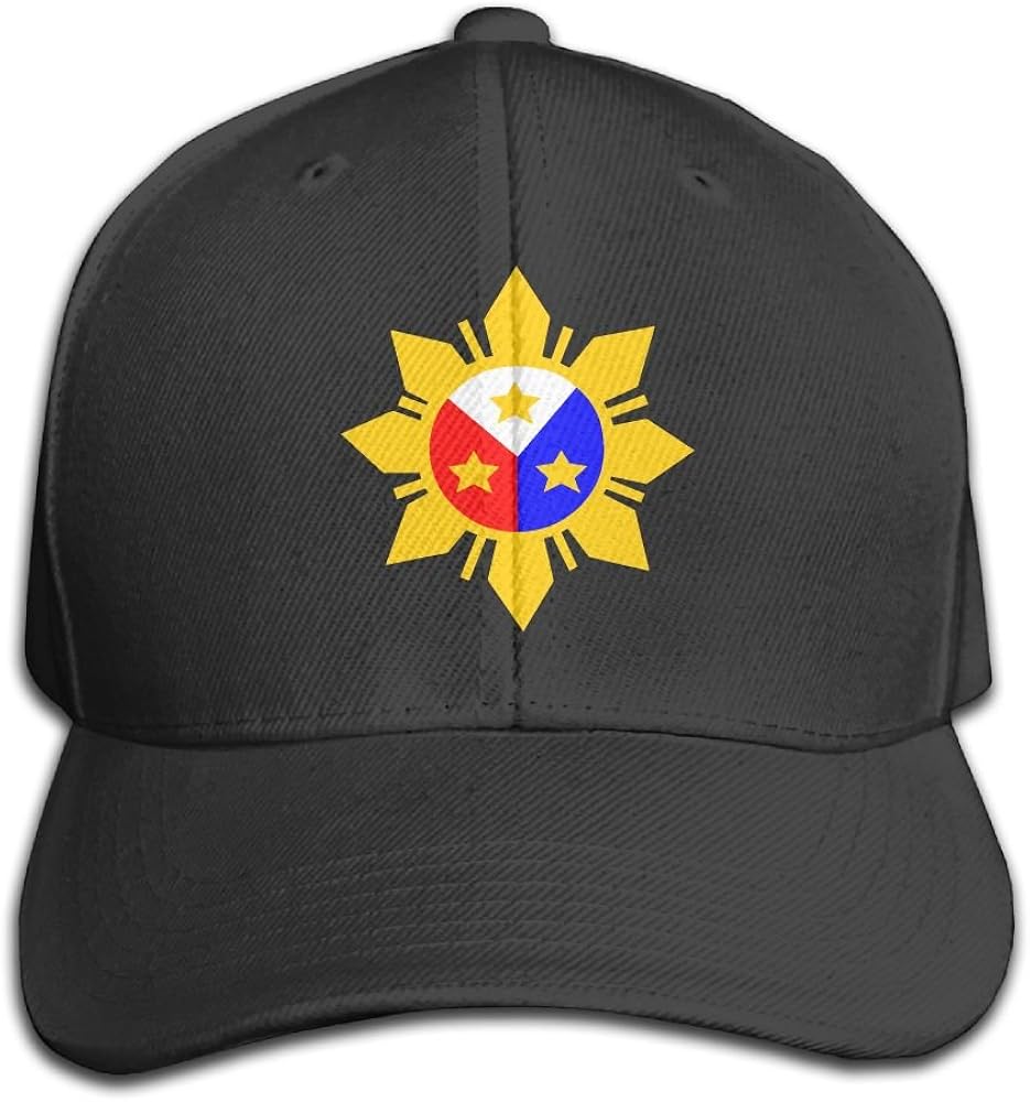 YD2HOCAPS Philippine Flag Logo Design Unisex Adjustable Snapback Dad