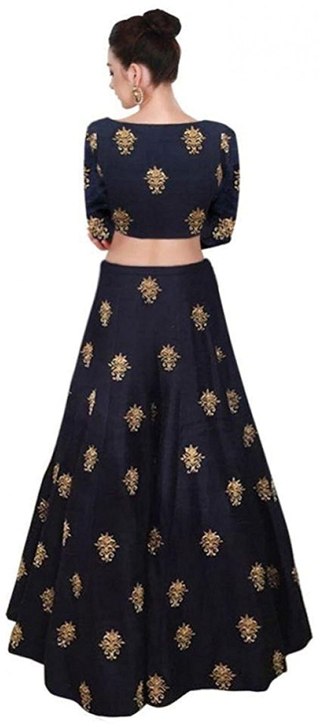 a.r.sundaram fashion women tapetta silk lehenga choli semi stitched(free size)