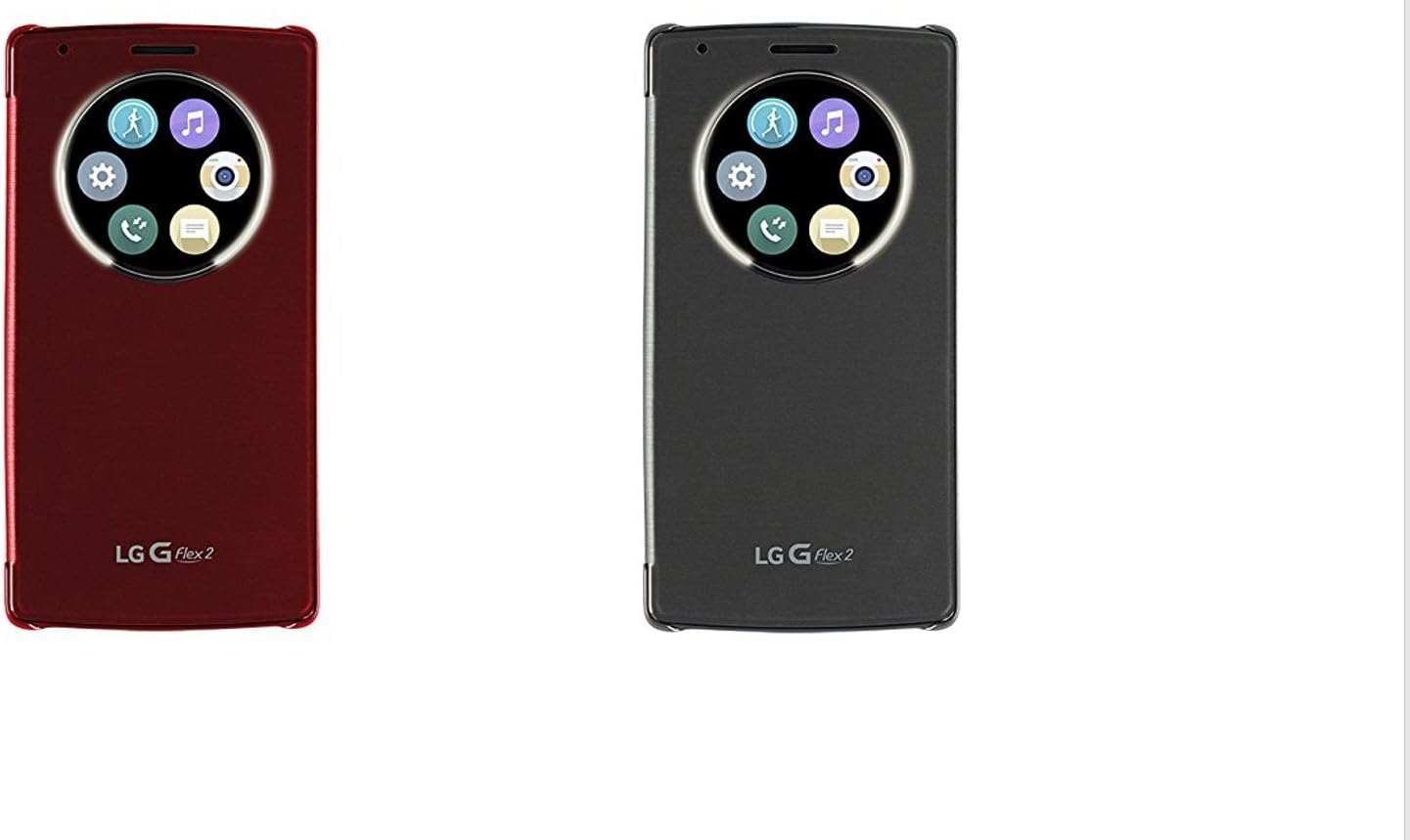 LG Electronics Quick Circle Folio Case for LG G Flex 2 - Red + Silver