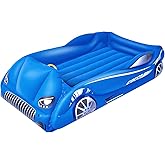 RAPTAVIS Kids Air Mattress Inflatable Toddler Travel Bed with Sides, Cot Sleeping Pad, Blue