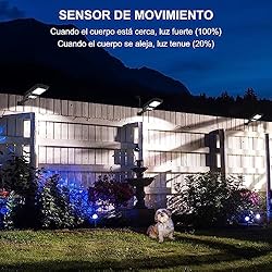 Engrepo Solar Lights Outdoor, 1000LM 156 LEDs Solar