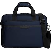 Tommy Hilfiger Men's Repreve Laptop Bag With Zipper and Adjustable Strap
