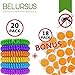 Belursus Mosquito Repellent Bracelets 20 Pack / Insect Protection up to 300 Hours of Mosquitoes and Insects / Premium Japan natural essential plant oils / Perfect for travel