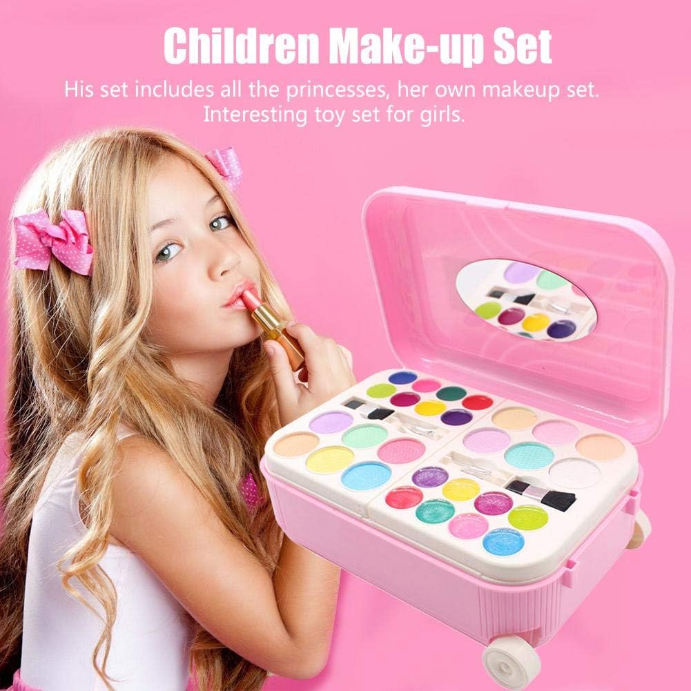 dewdropy My First Makeup Set, Girls Makeup Kit, Fold Out Makeup Palette With Mirror And Secure Close - Safety Tested - Non Toxic - NEW AND IMPROVED PACKAGING