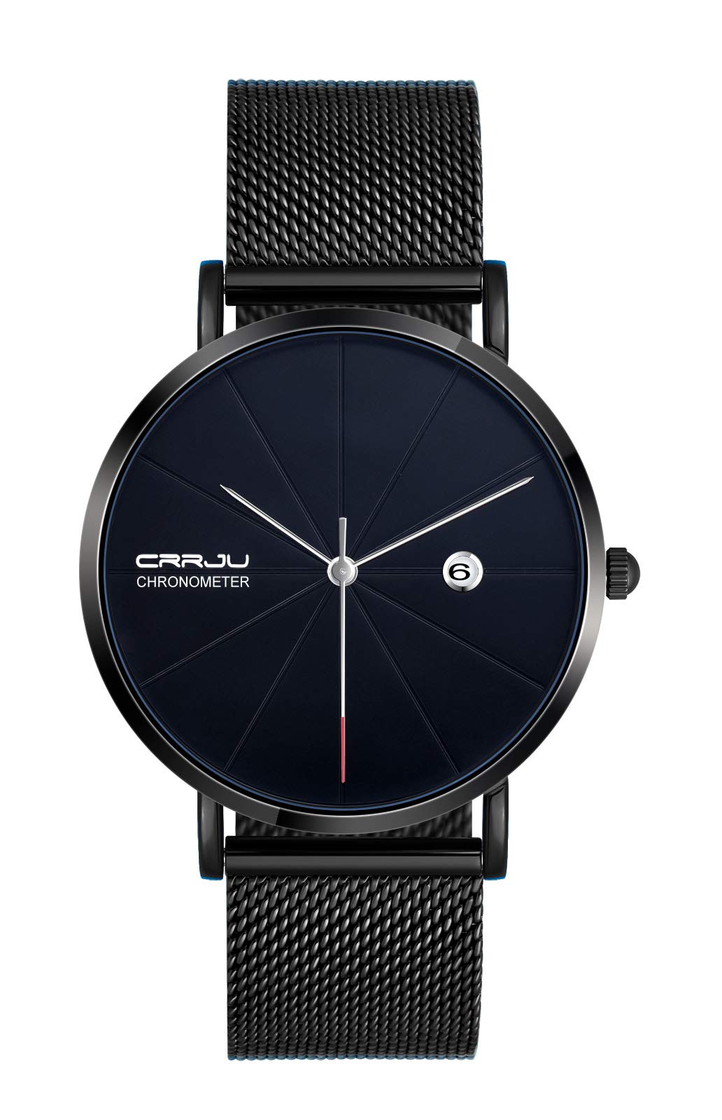 MicLee Men's Women's Wrist Watches, Quartz Watch, Couple Watch, Business Watch, Student Casual Watch, Alloy Watch with Calendar, Mineral Glass dial Window, Stainless Steel mesh Band