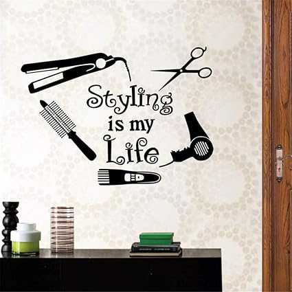 Motivational Wall Sticker Quotes Hot Sexy Girl Hair Spa Beauty