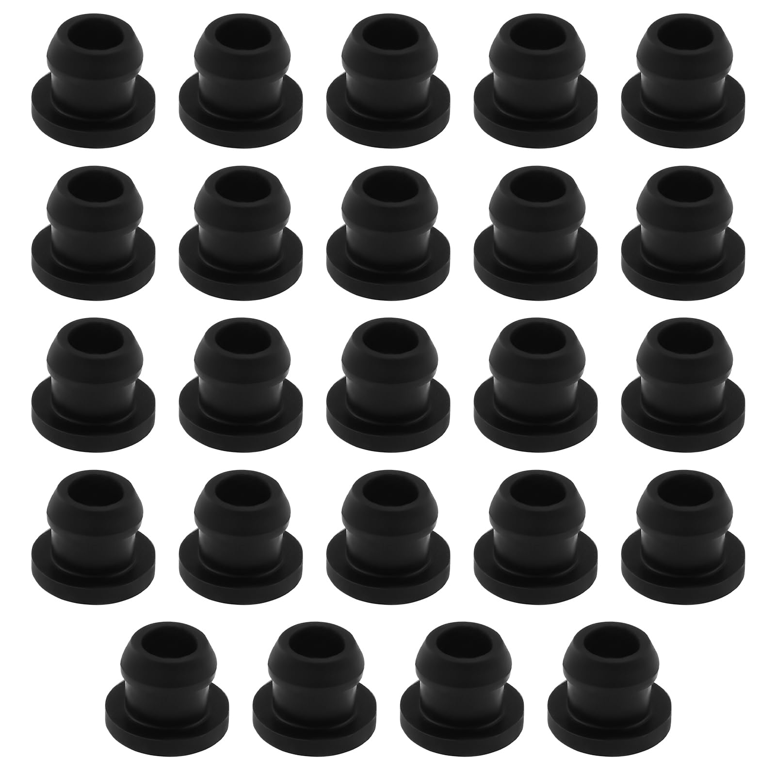 OTOTEC 24PCS Pot Carrier Rubbers Feet Pot Support Rubber Grommets Aperture for Pot Rack Feet with Wire Diameter 5mm Stove Rack Feet Covers