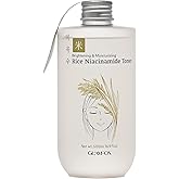 Glamfox Rice Niacinamide Toner, Korean Rice Extract, Brightening & Hydrating Face Toner, 16.9 fl oz