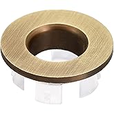 uxcell Sink Trim Overflow Cover, Sink Overflow Rings Bathroom Kitchen Basin Drain Cover Hole Insert in Round Caps, Bronze